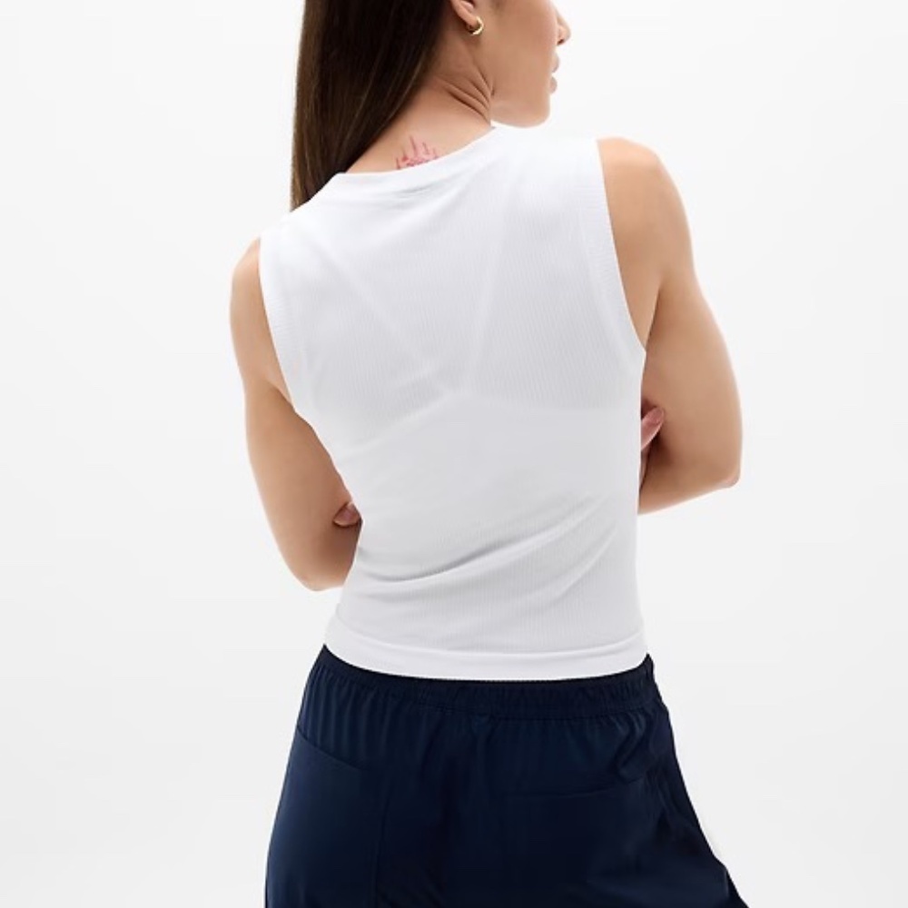Athleta Renew Seamless Muscle Tank, Bright White, XS - Picture 2 of 4